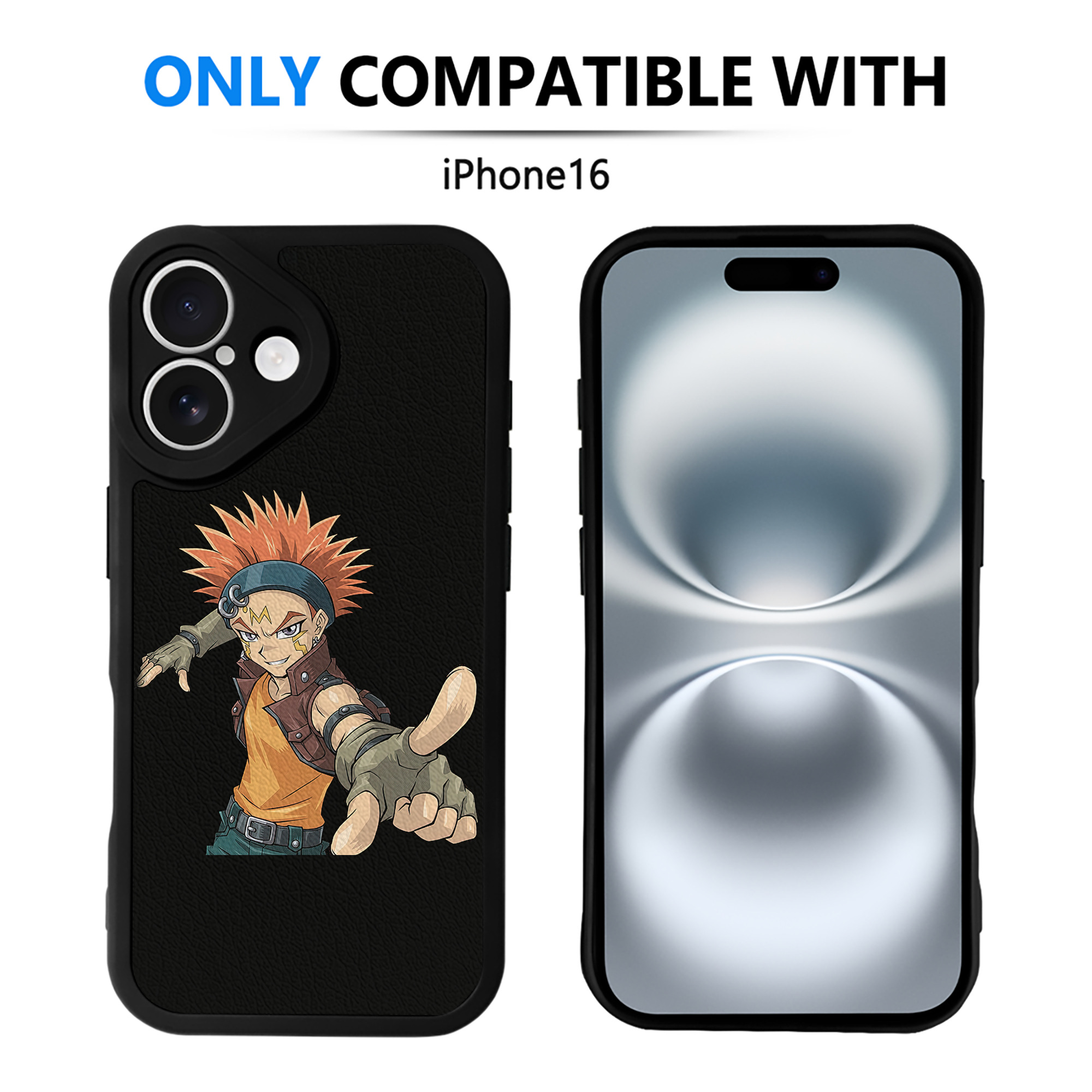 遊☆戯☆王 Yu-Gi-Oh! 【iPhone 16シリーズ対応】シリコンスマホケース（レザー調） 材質：シリコン